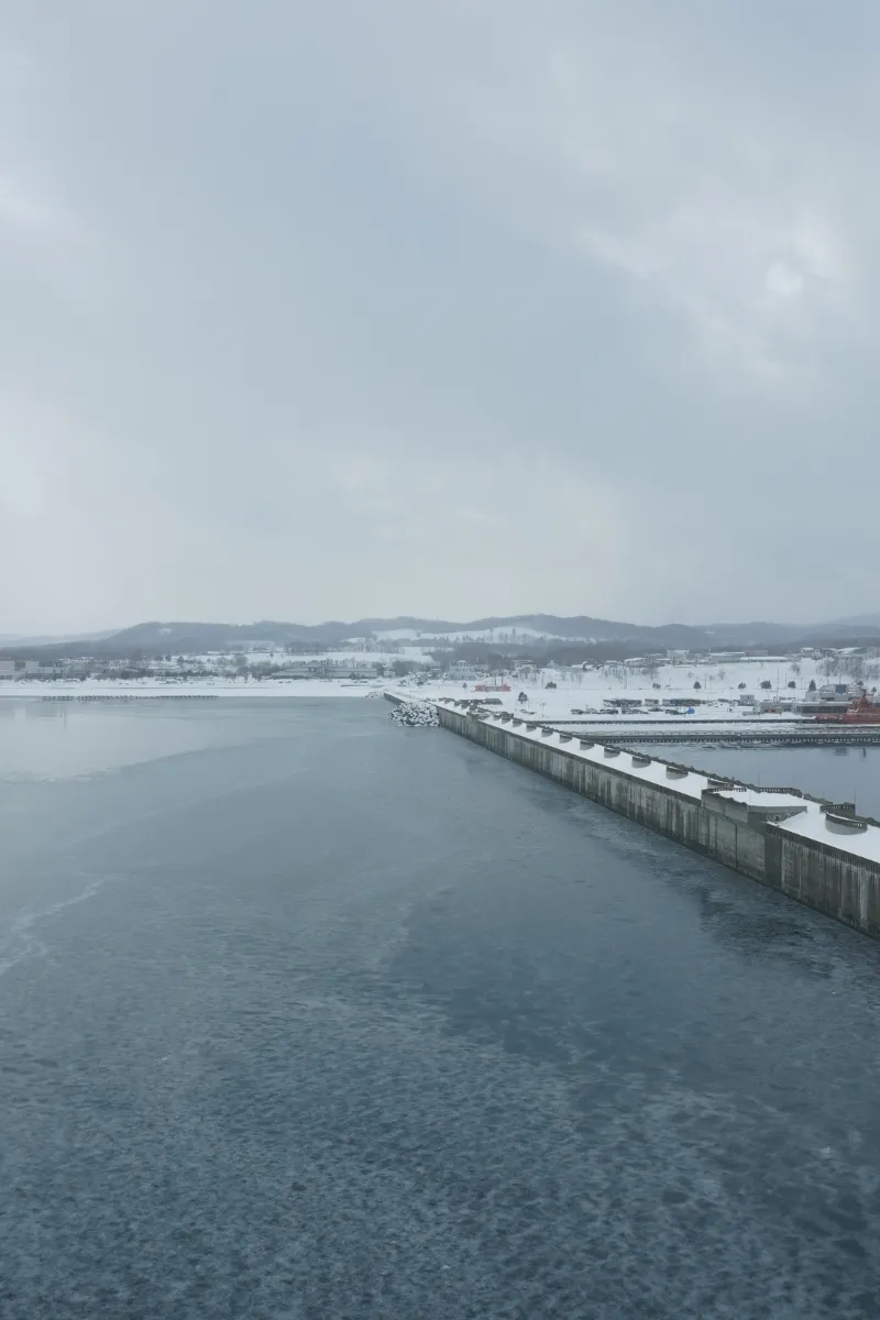 Blick vom Okhotsk Tower in Richtung Mombetsu