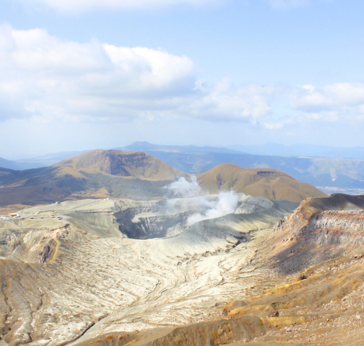 Vulkankrater von Mount Aso